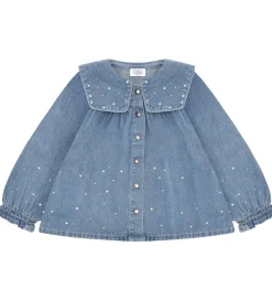 Skjorte - HCKaroline - Blue Denim m. Similisten|Hust and Claire Clearance