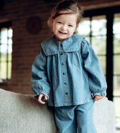 Skjorte - HCKaroline - Blue Denim m. Similisten|Hust and Claire Clearance