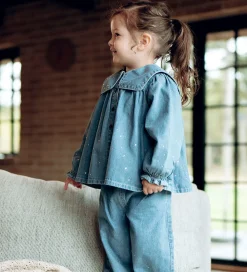 Skjorte - HCKaroline - Blue Denim m. Similisten|Hust and Claire Clearance