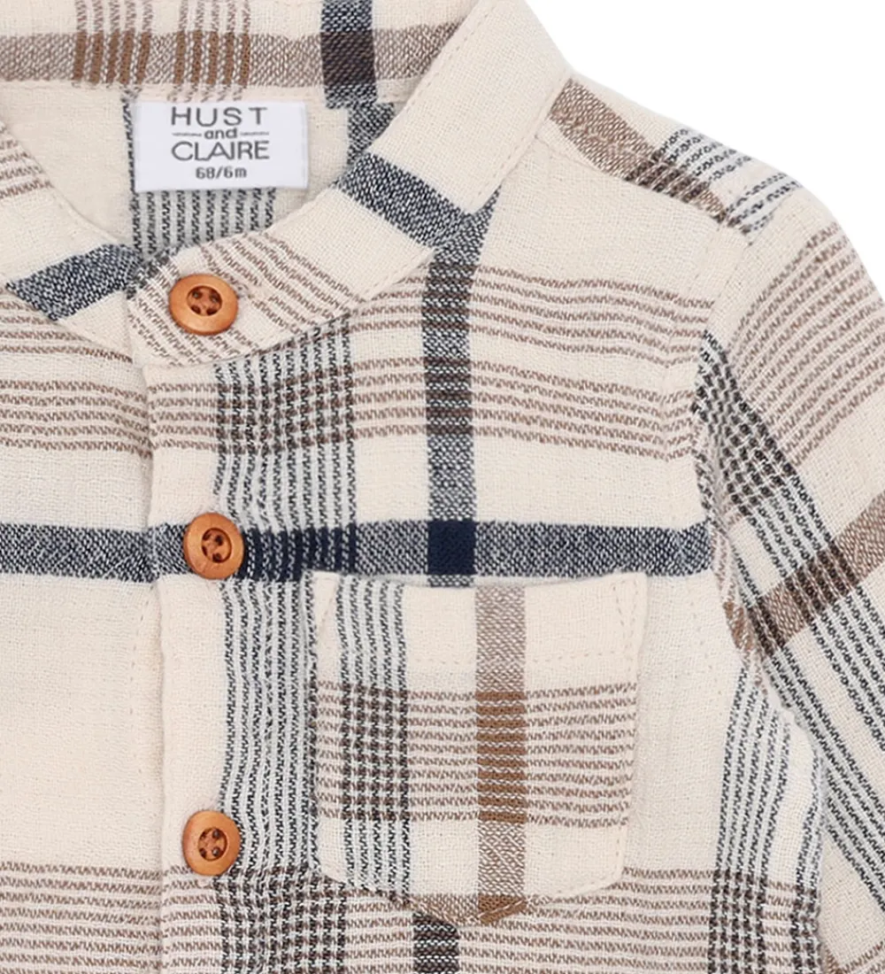 Skjortebody l/æ - HCBertil - Kit m. Tern|Hust and Claire