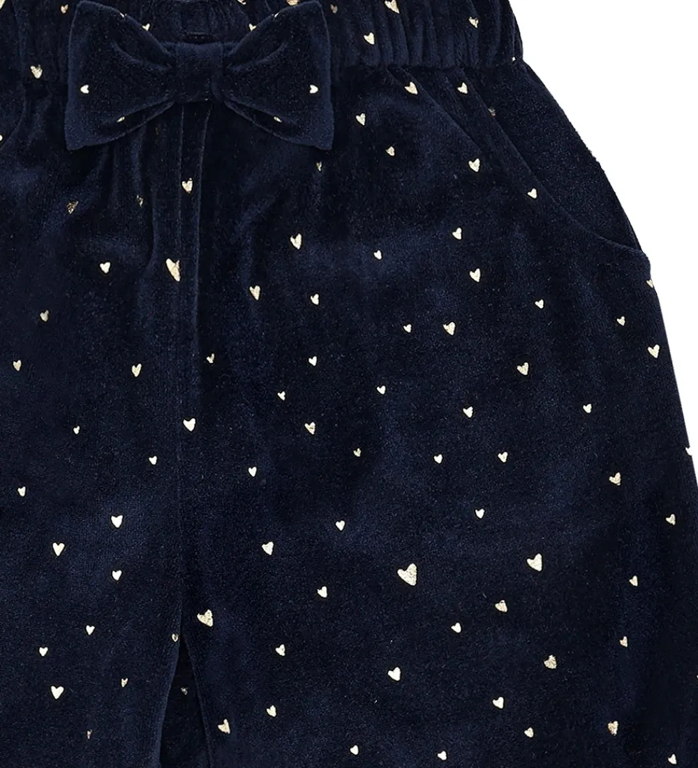 Velourbukser - HCTeresa - More Navy m. Guld|Hust and Claire Hot
