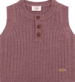 Vest - Strik - HCEdi Wool Rib Knit - Pale Ma|Hust and Claire Outlet
