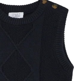 Vest - Strik - Perrie - Navy|Hust and Claire Outlet