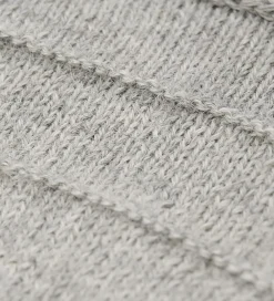 Babyhjelm m. Ører - Alpakauld - Strik - Gråmeleret|Huttelihut Discount