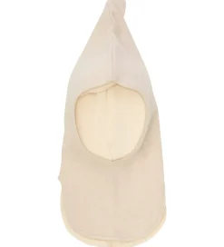 Elefanthue - 2-lags - Uld - Strik - Sand Melange|Huttelihut New