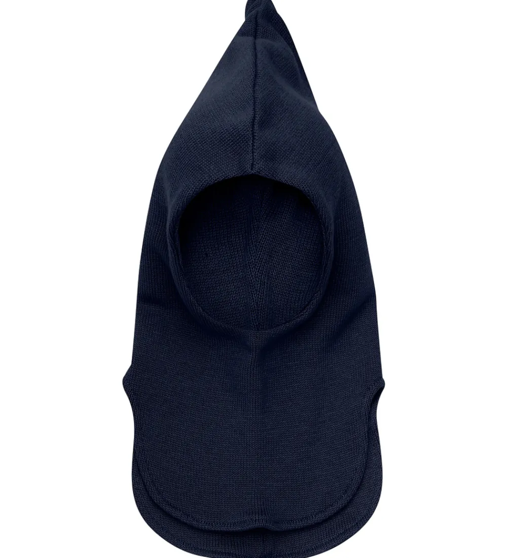 Elefanthue - 2-lags - Uld - Strik - Dark Navy|Huttelihut Outlet