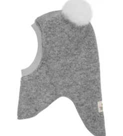 Elefanthue - Uld - 2-lags - Grey Melange m. Kvaste|Huttelihut Sale