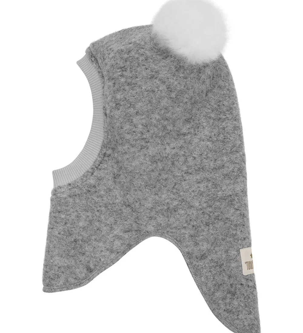 Elefanthue - Uld - 2-lags - Grey Melange m. Kvaste|Huttelihut Sale