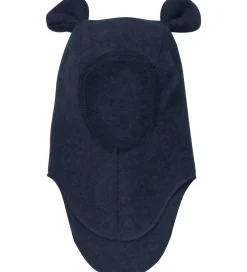 Elefanthue - Uldfleece - 1-lags - Navy m. Ører|Huttelihut Hot