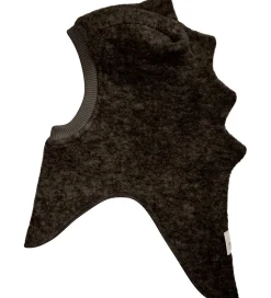 Elefanthue - Uldfleece - 2-lags - Dark Brown Melange|Huttelihut Clearance