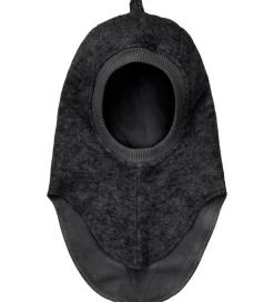 Elefanthue - Uld - 2-lags - Mørkegråmeleret|Huttelihut Online