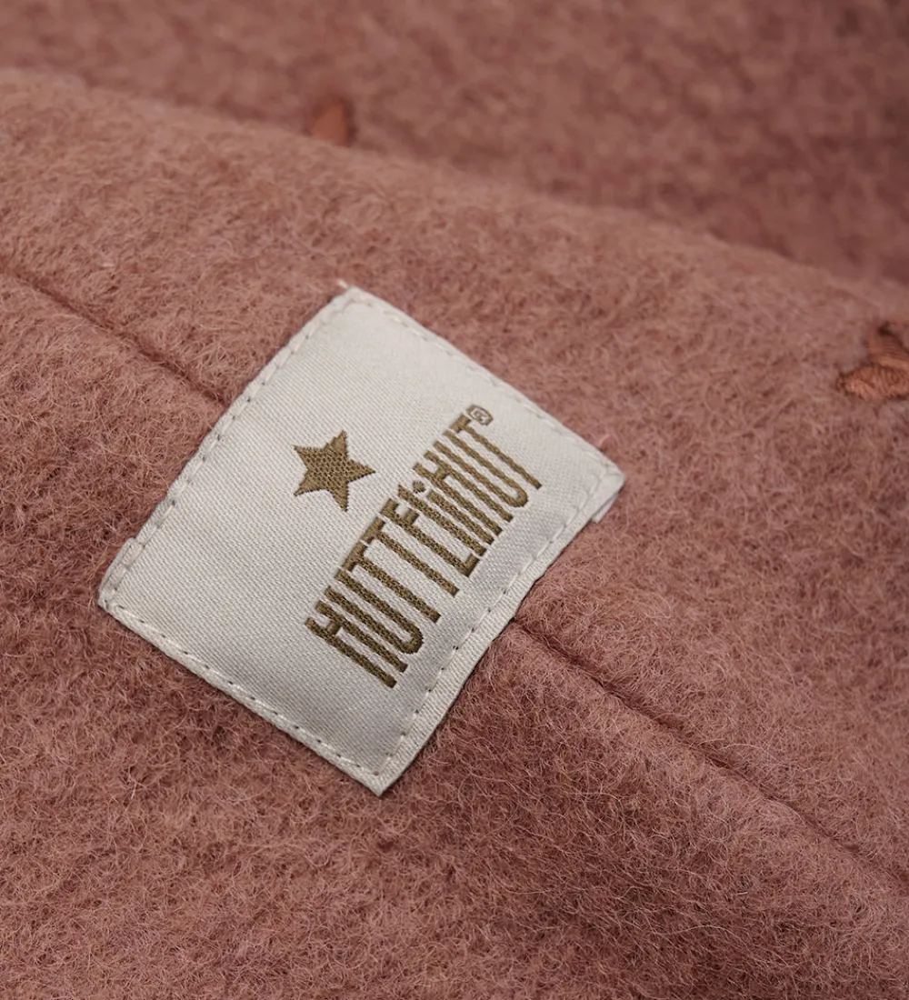 Elefanthue - Uld - 2-lags - Burlwood m. Hjerter|Huttelihut Hot