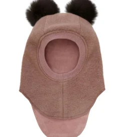 Elefanthue - Uld - 2-lags - Burlwood m. Kvaste|Huttelihut