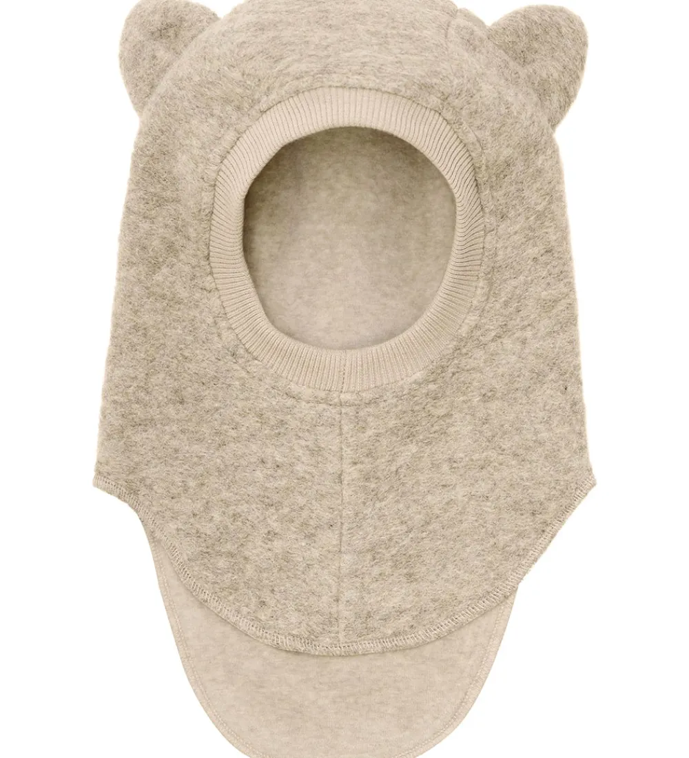 Elefanthue - Uld - 2-lags - Sand Melange m. Ører|Huttelihut Online