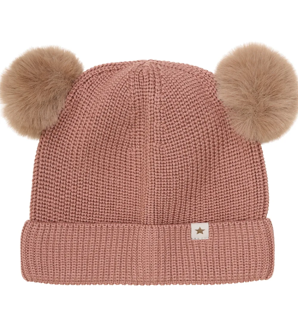 Hue - Uld - Strik - Burlwood m. Kvaster|Huttelihut Outlet