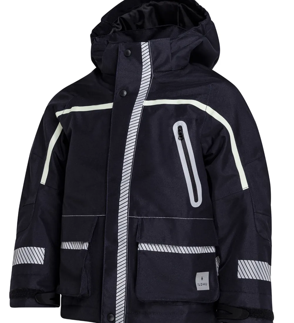 Vinterjakke - Norly - Navy m. Selvlysende Reflekser|ILDHU Discount