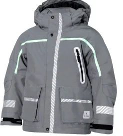 Vinterjakke - Norly - Light Grey m. Selvlysende Reflekser|ILDHU New