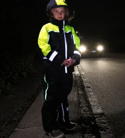 Vinterjakke - Norly - Navy/Yellow m. Selvlysende Reflekser|ILDHU Outlet