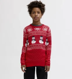 Bluse - Strik - JjXmas Andrew - True Red|Jack & Jones Discount