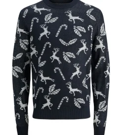 Bluse - Strik - JjXmas Andrew - Sky Captain|Jack & Jones Clearance