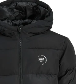 Dynejakke - JjMaze - Black/WHITE LOGO|Jack & Jones Clearance
