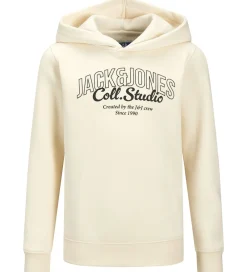 Hættetrøje - JjMakoto - Antique White/Big Print|Jack & Jones Outlet