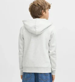Hættetrøje - JjPan - White Melange m. Logo|Jack & Jones Outlet