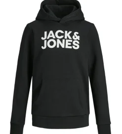 Hættetrøje - Noos - JjeCorp - Black/JR/Large Print|Jack & Jones Discount