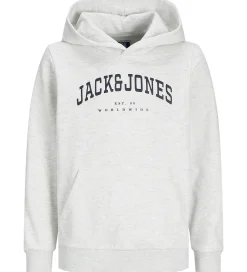 Hættetrøje- JjeCaleb - Noos - White Melange/LOOSE|Jack & Jones Sale