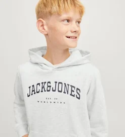 Hættetrøje- JjeCaleb - Noos - White Melange/LOOSE|Jack & Jones Sale