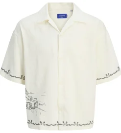 Skjorte - JorAcapulco - Cloud Dancer m. Print|Jack & Jones Hot