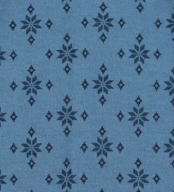 Babyhjelm - Uld - Blå/Bomuld - Blå m. Snefnug|Joha Outlet