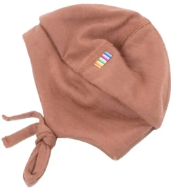 Babyhjelm - Uld - 2-lags - Rødbrun|Joha Best