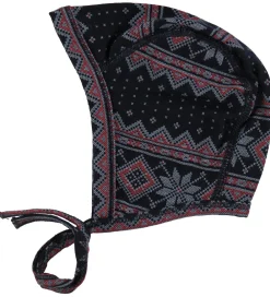 Babyhjelm - Uld - Sort m. Stjerner|Joha Best