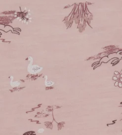 Babyhjelm - Uld/Bambus - Lyserød m. Print|Joha New