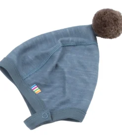 Babyhjelm - Uld/Bambus - Blå|Joha Hot