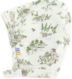 Babyhjelm - Uld/Silke - Off White m. Træer|Joha Hot