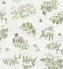 Babyhjelm - Uld/Silke - Off White m. Træer|Joha Hot