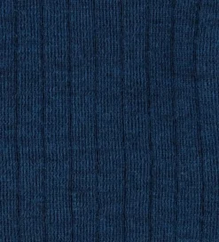 Bluse - Uld - Rib - Mørk Turkis|Joha Online