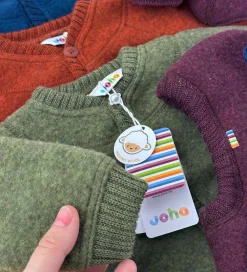 Cardigan - Uld - Mørk Oliven|Joha