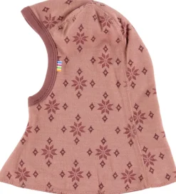 Elefanthue - 2-lags - Uld/Bomuld - Rose m. Snefnug|Joha Clearance