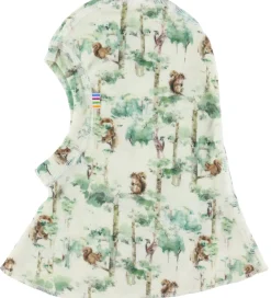 Elefanthue - Uld - 1-lags - Off White m. Træer|Joha