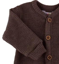 Heldragr - Strik - Uld - Mørkebrun|Joha Best