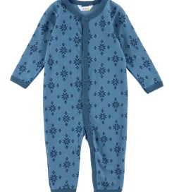 Heldragt - Uld - Blå m. Snefnug|Joha Discount