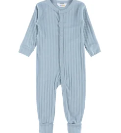 Heldragt - Uld/Silke - Støvet Blå|Joha New