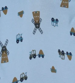 Heldragt - Viskose/Bambus - Blå m. Vindmølle|Joha Sale