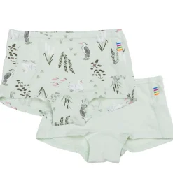 Hipster - 2-pak - Viskose/Bambus - Mynte m. Svane|Joha Clearance