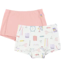 Hipster - 2-pak - Viskose/Bambus - Off White m. Print|Joha Hot