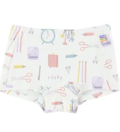 Hipster - 2-pak - Viskose/Bambus - Off White m. Print|Joha Hot