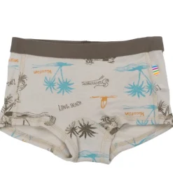 Hipsters - Uld/Silke - Beige m. Print|Joha Sale